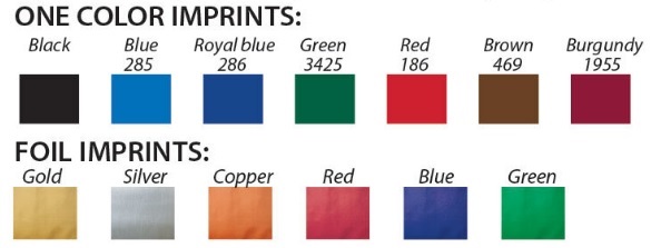 Standard Imprint Colors for Christmas Cards