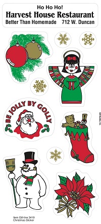Christmas Holiday Sticker Sheet