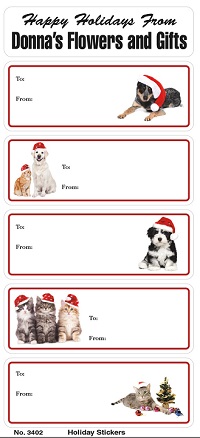 Dogs and Cats To / From Gift Tags