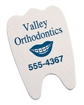 Dental Office Giveaways - Tooth Shaped Emery Boards