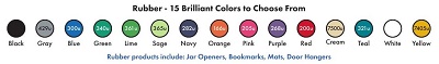Available Rubber Colors for Rubber Jar Openers