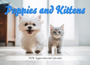 Puppies and Kittens 2024 Calendar