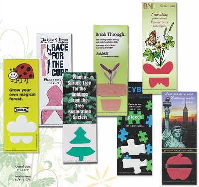 Personalized Plant-A-Shape Bookmarks