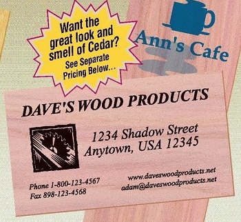Wooden Business Card