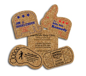 5-inch King Size Cork Coasters