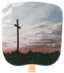 John 3:16 Church Hand Fan