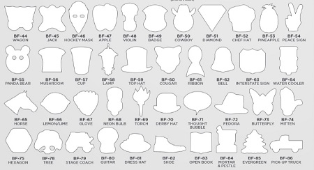 Stock Shapes for Hand Fans