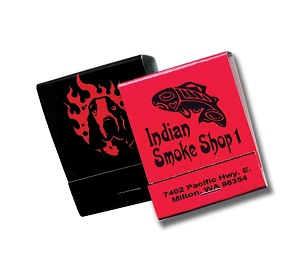 Custom Red and Black  20 Stick Matchbook