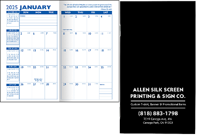 Promotional Cardstock Monthly Pocket Planners