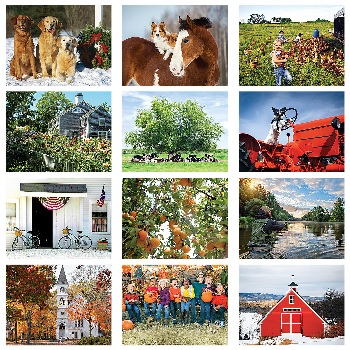 Old Farmers Almanac Country Calendar Monthly Scenes