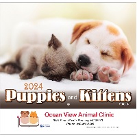 Puppies and Kittens 2024 Calendar Cover
