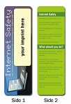Stock Design Bookmark with Custom Imprint