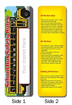 Personalized School Bus Safety Rule Bookmark