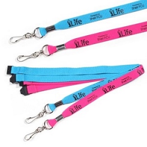 Personalized Lanyard with J Hook and Breakaway