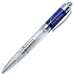 Promotional Customized Light Pens - Blue Aurora Light-Up Pen