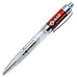 Promotional Customized Light Pens - Scarlet Aurora Light-Up Pen