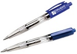 Promotional Customized Light Pens - Blue Flash Light-Up Pen