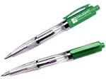 Promotional Customized Light Pens - Green Flash Light-Up Pen