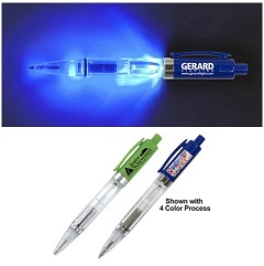 Customized Vicente Blue Light-Up Pen