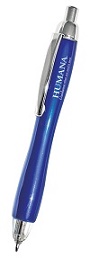 Sample Blue Imprinted Triple Click Lighted Pen