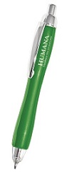 Sample Green Imprinted Triple Click Lighted Pen