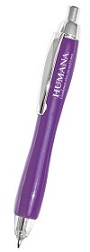 Sample Purple Imprinted Triple Click Lighted Pen