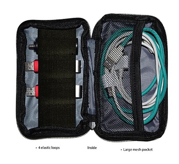 Inside View of Soft Case Cord Organizer
