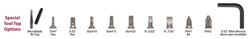 Sample Special Tool Top Options
