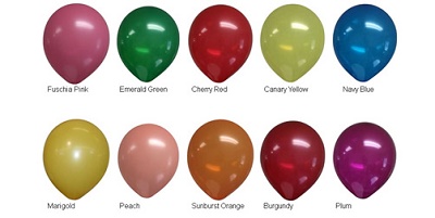 11 Inch Balloon Colors