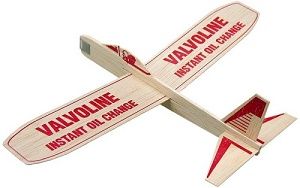 12-inch Balsa Wood Glider with customized message