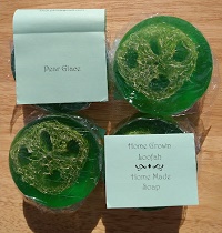 Pear Glace Scent Scent Luffa Soap Package